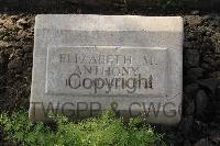 Ismailia War Memorial Cemetery - Anthony, Elizabeth May